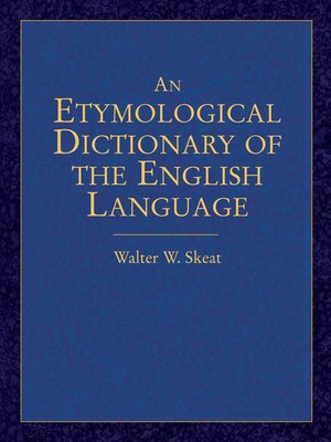 cover image of An Etymological Dictionary of the English Language